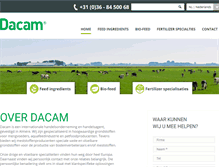 Tablet Screenshot of dacam.nl